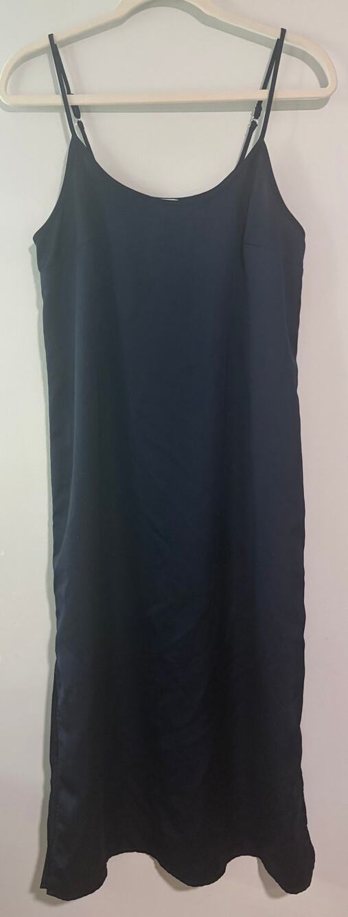 J.Crew Black Spaghetti Strap Slip Dress Size Small Minimalist 90s